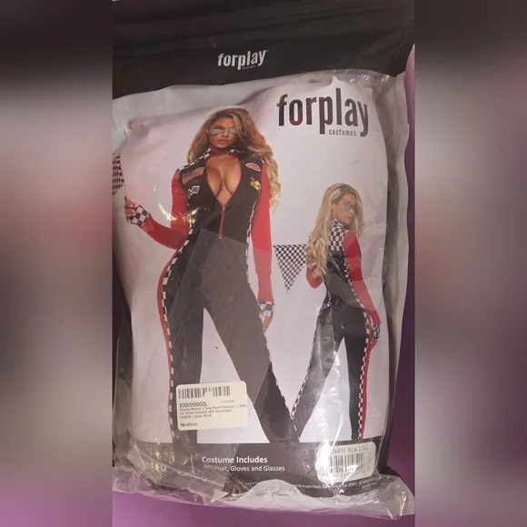 FORPLAY WOMEN'S SEXY RACER COSTUME WORN ONE TIME - Picture 6 of 6